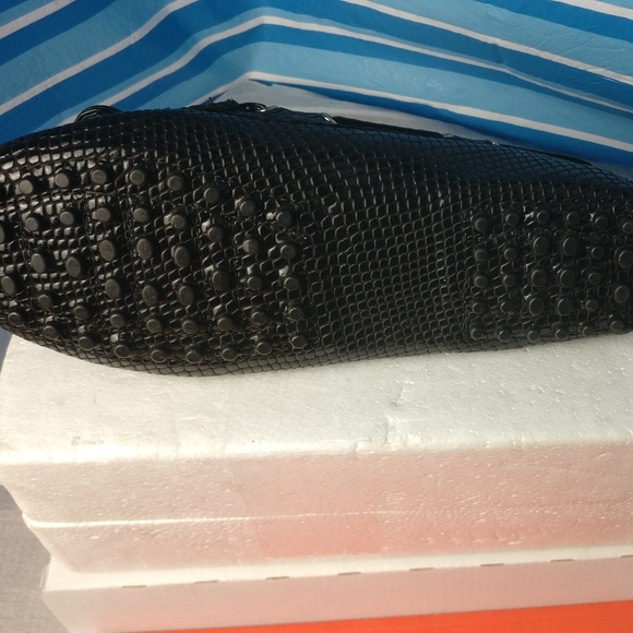 760cad Tods Gommino Loafer, Glossy Shiny Snakeskin Italian Leather size 6 - Picture 12 of 14